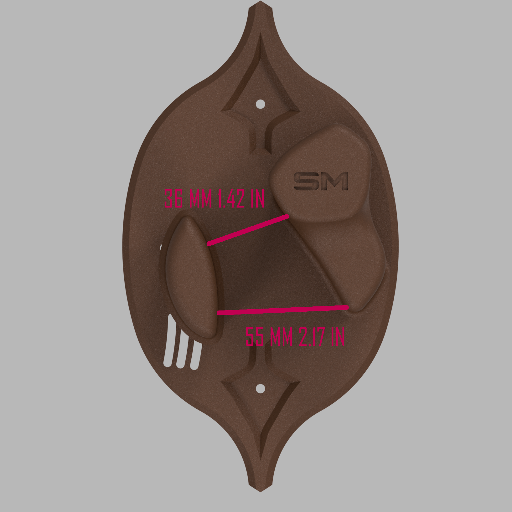 SM Custom Adjustable Wall Mount for Recurve Bow SM Custom Adjustable Wall Mount for Recurve Bow
